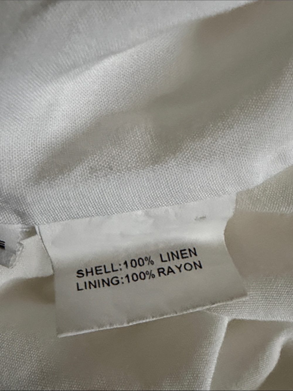 Dissh Linen Skirt White Long Sz 6 - Picture 8 of 8